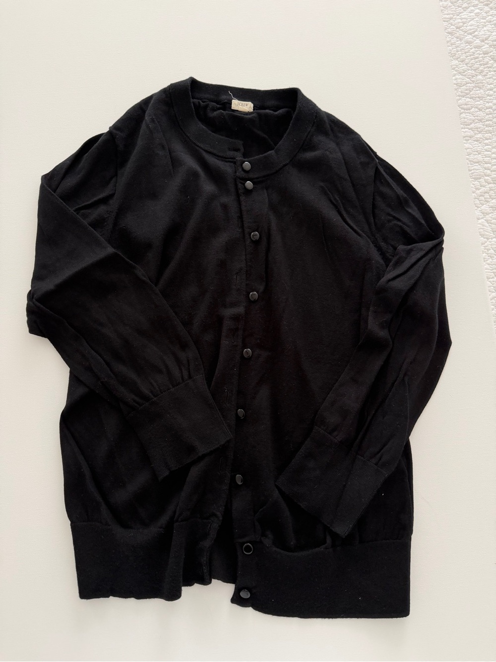 J. Crew Black Button-Up Cardigan